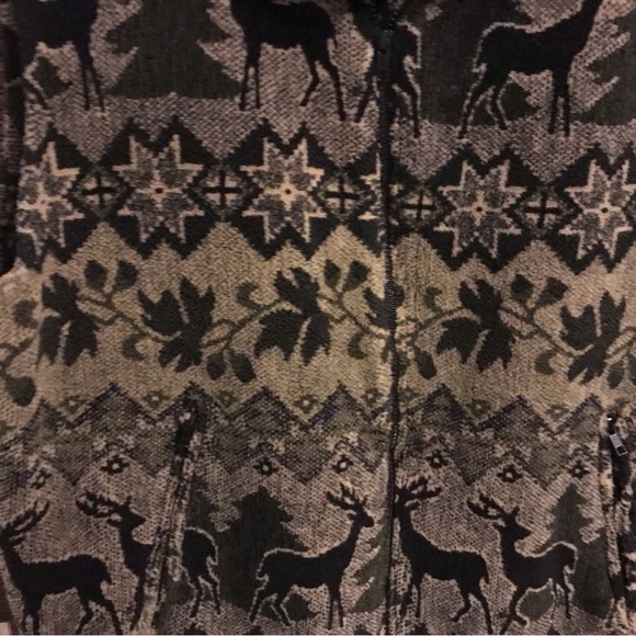 True Grit Mens Deer Hunting Vest Sweater XL Full Zip Pockets Fleece - Picture 4 of 7